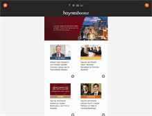 Tablet Screenshot of haynesboone.com